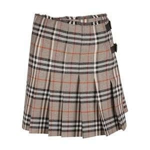 Burberry Wrap Closure Wool Skirt - NWT